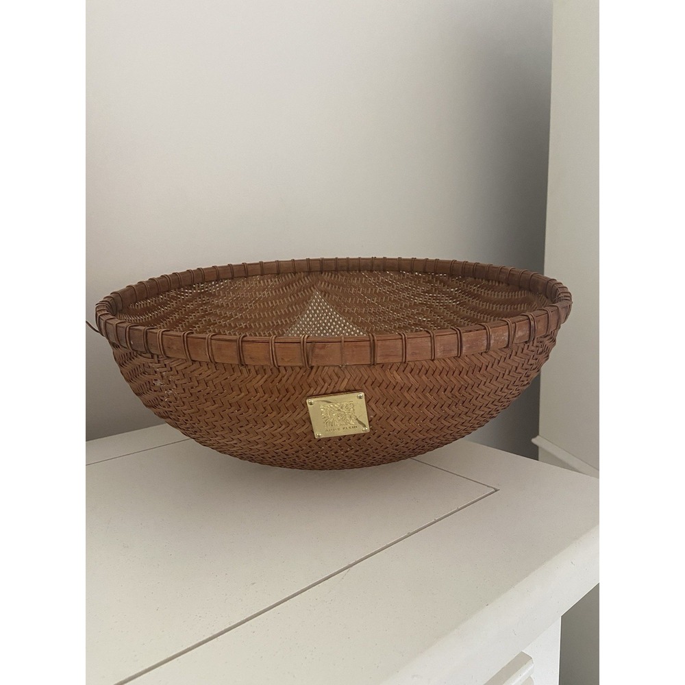 Anne Klein Brand Storage Display Rattan Basket For linen, Magazines Organization